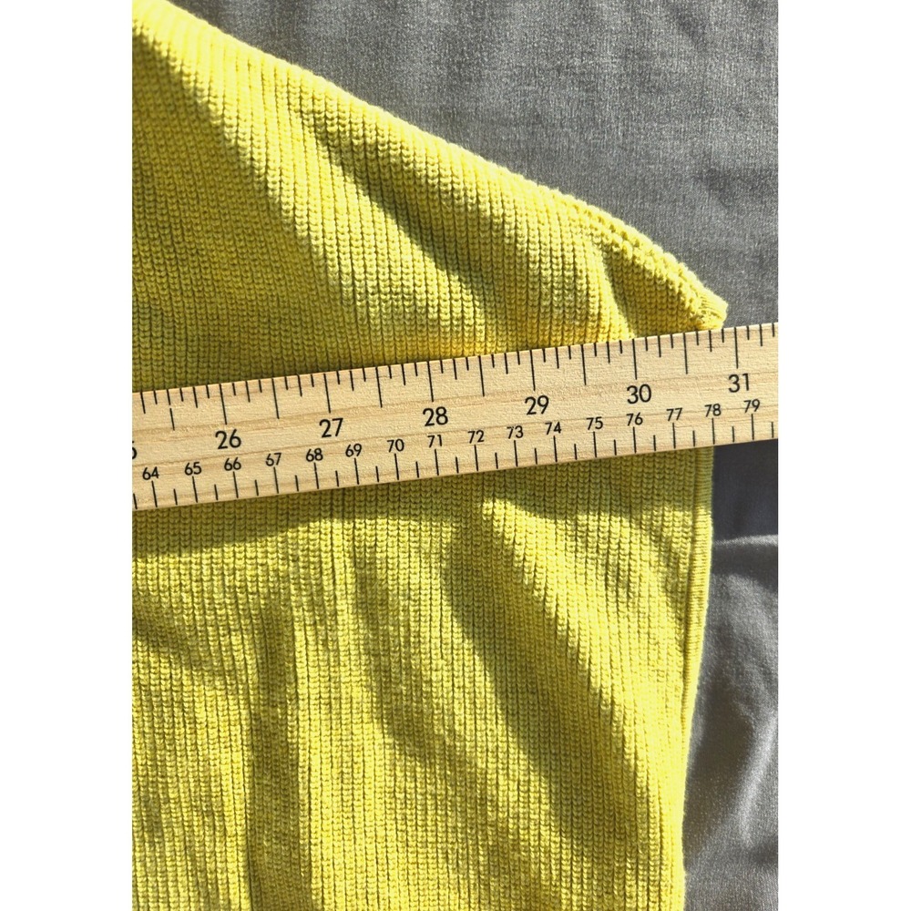 Mansted Sweater Cardigan Knit Button Up Mustard Yellow Old Money Quiet Luxury - Picture 13 of 16